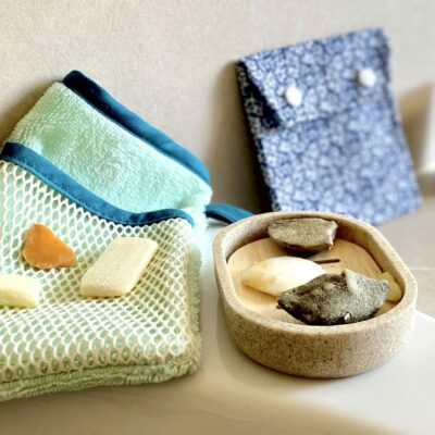 gant de toilette sauve-savon