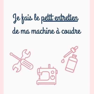 Visuel atelier entretien de machine à coudre
